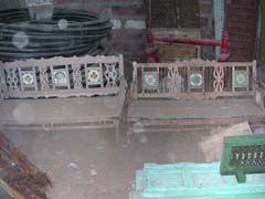 antique wooden bench