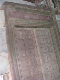 antique door with frame