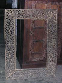 wooden mirror frame