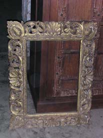 wooden mirror frame